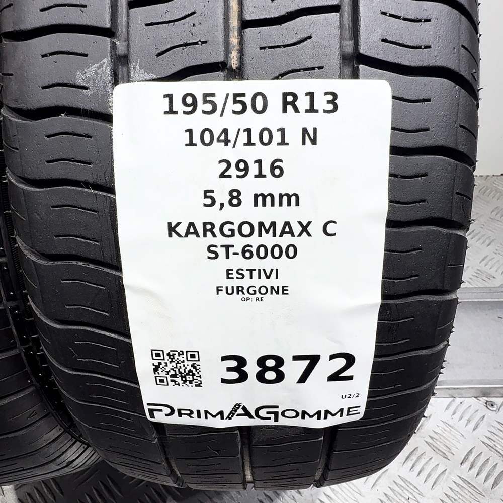 Gomme Usate 195 50 R13 104/101N GT Radial Kargomax C ST-6000 83% Estive - immagine 3