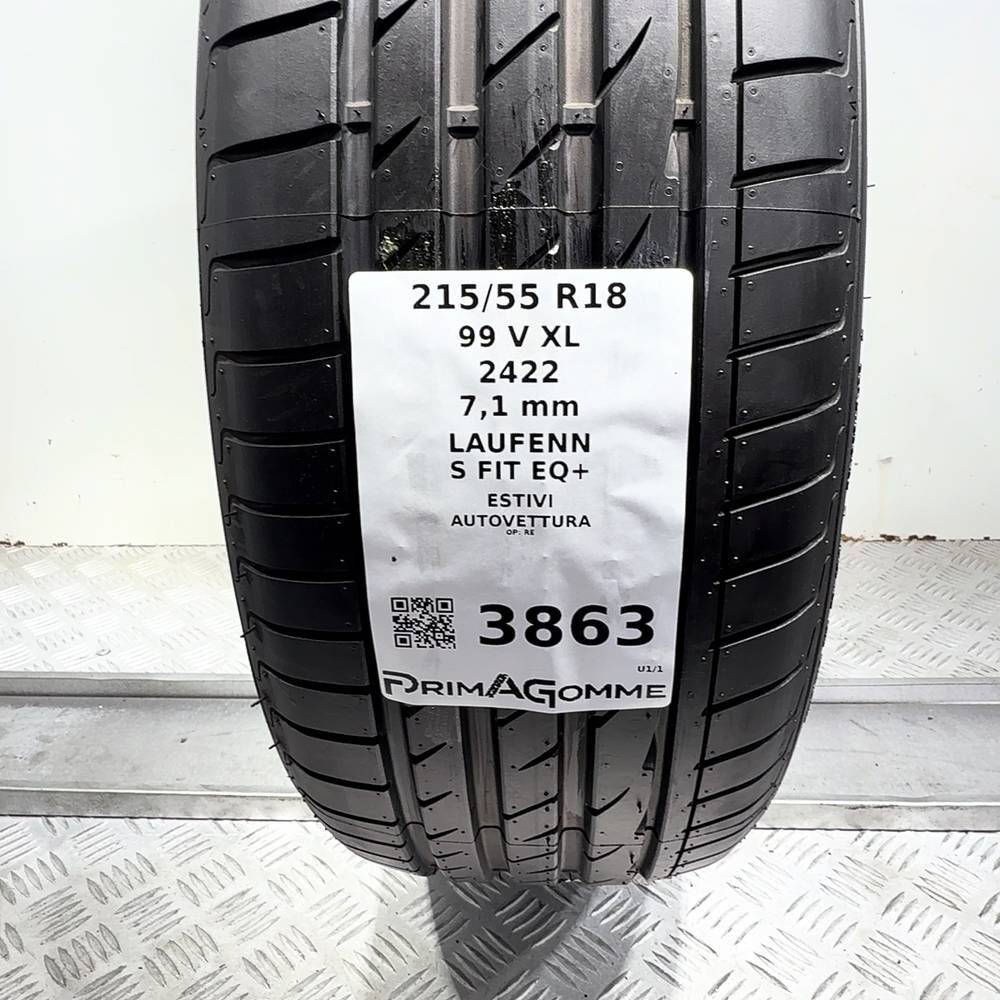 Gomma Usata 215 55 R18 XL 99V Laufenn S Fit EQ+ 98% Estivo - immagine 3