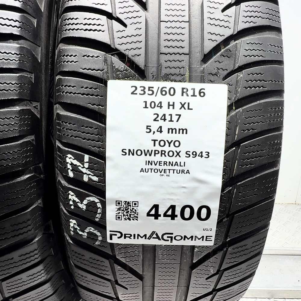 Gomme Usate 235 60 R16 104H XL Toyo Snowprox S943 77% Invernali - immagine 3