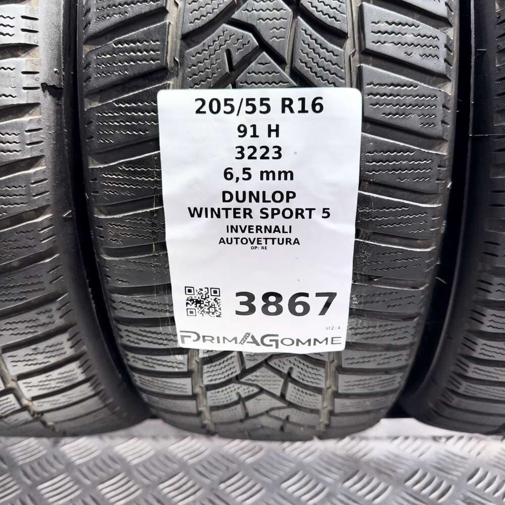 Gomme Usate 205 55 R16 91H Dunlop Winter Sport 5 93% Invernali - immagine 3