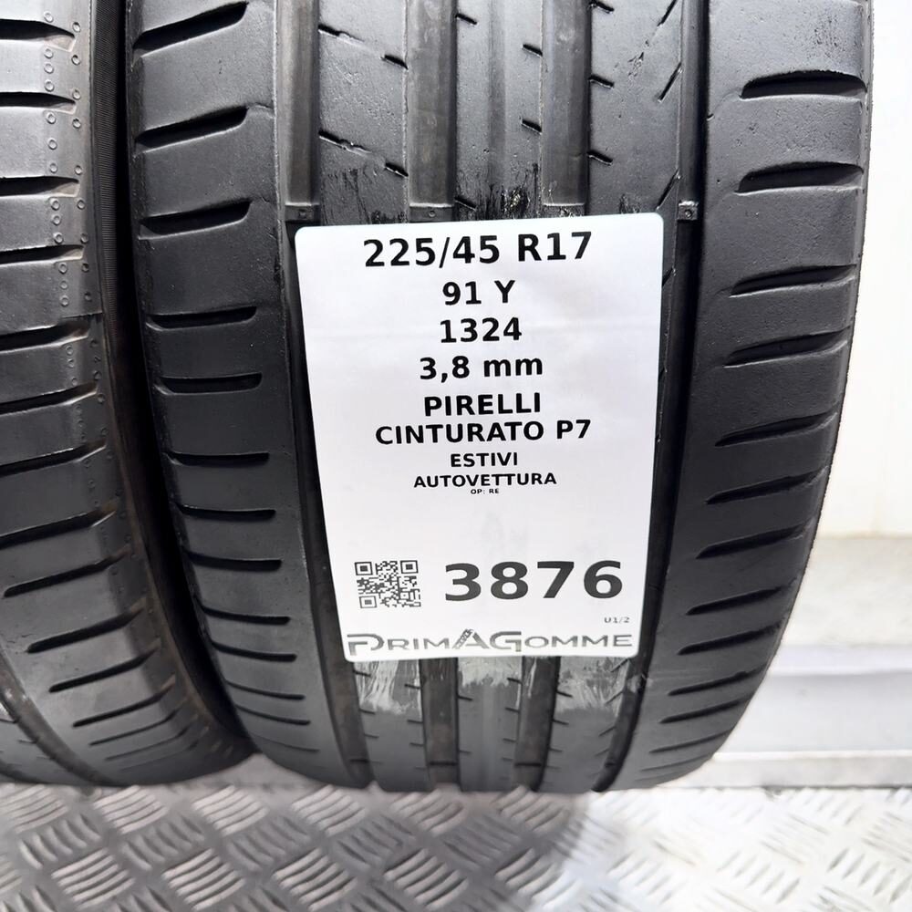 Gomme Usate 225 45 R17 91Y Pirelli Cinturato P7 Estive - immagine 3