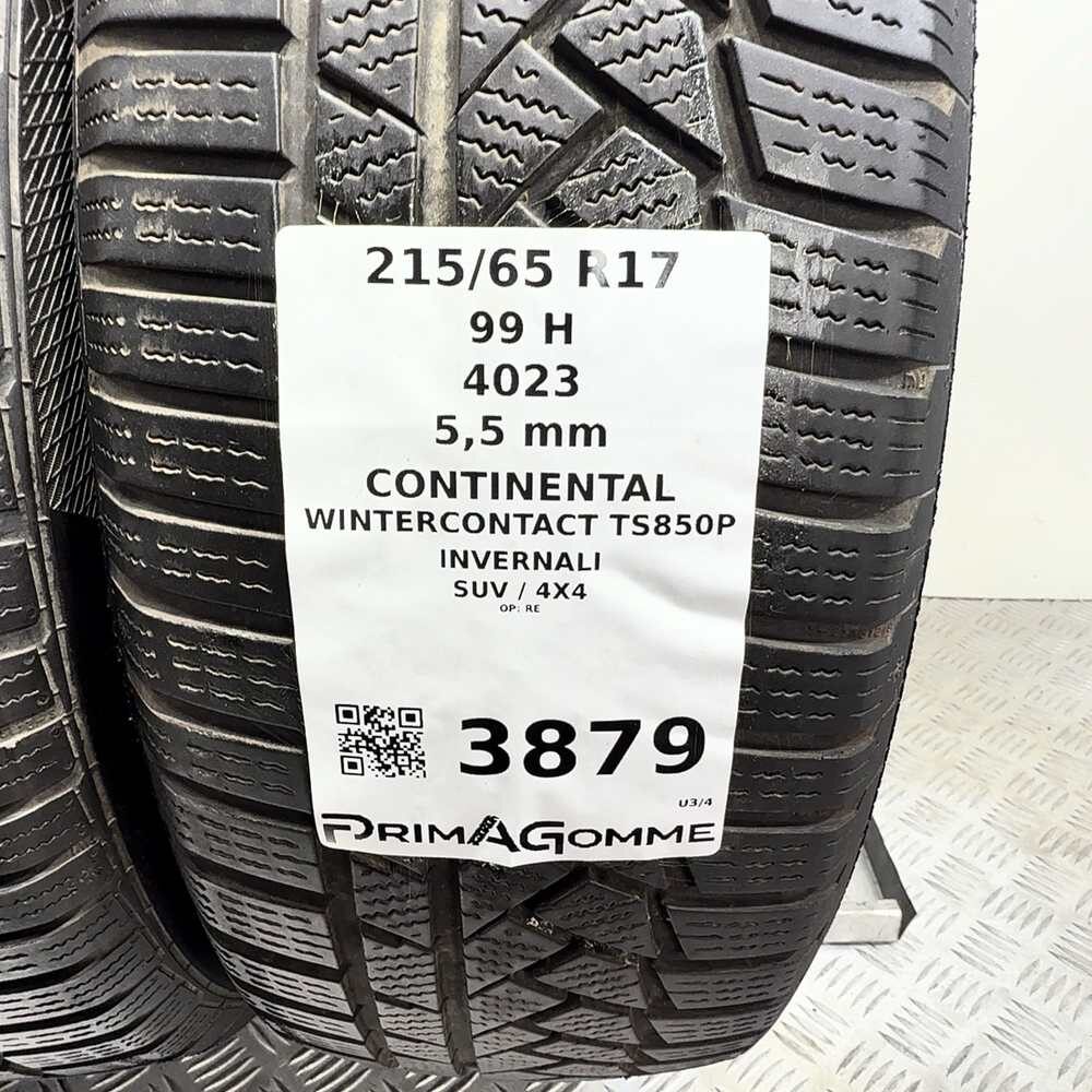 Gomme Usate 215 65 R17 99H Continental Wintercontact TS850P 79% Invernali - immagine 3