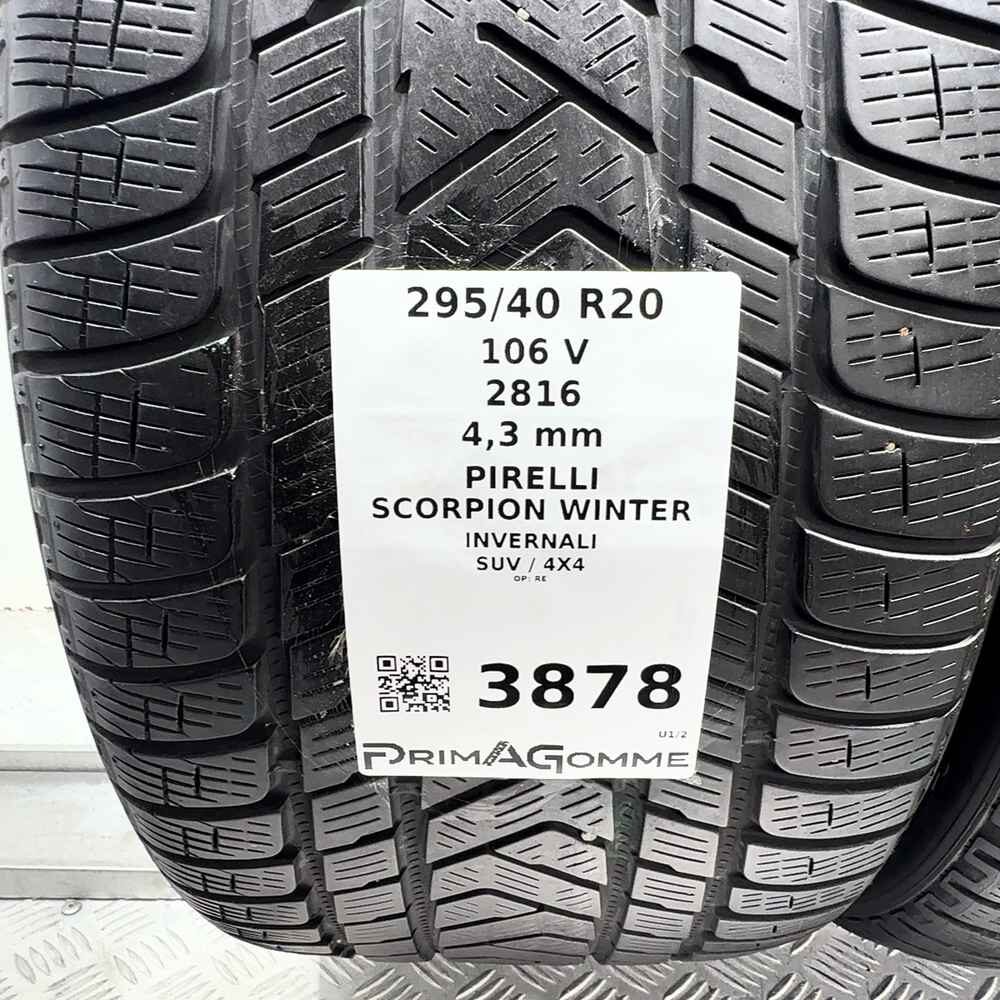 Gomme Usate 295 40 R20 106V Pirelli Scorpion Winter Invernali - immagine 3