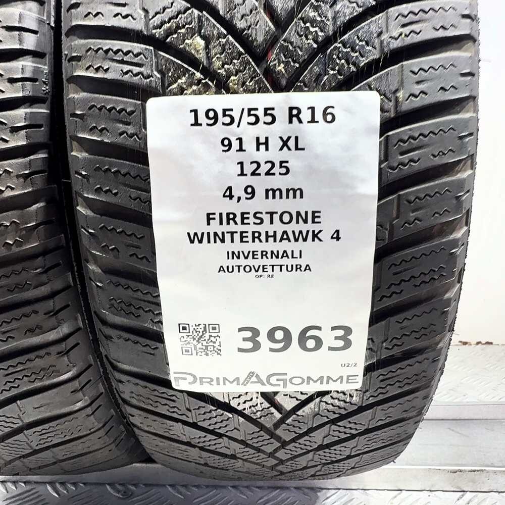 Gomme Usate 195 55 R16 XL 91H Firestone Winterhawk 4 Invernali - immagine 3