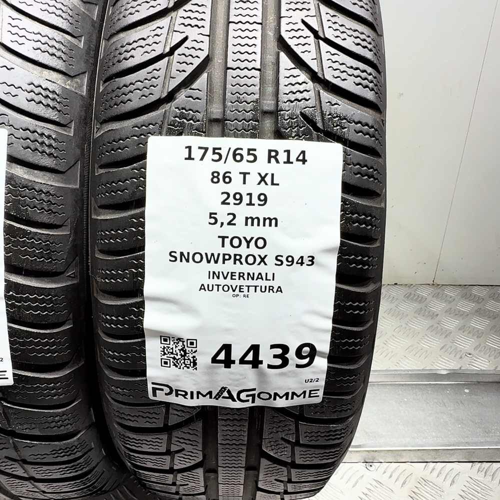 Gomme Usate 175 65 R14 86T XL Toyo Snowprox S943 74% Invernali - immagine 3
