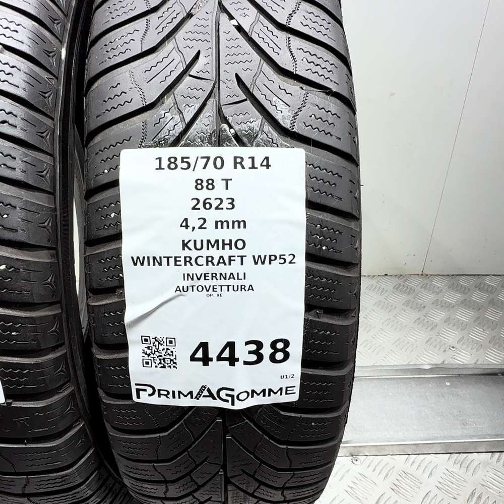 Gomme Usate 185 70 R14 88T Kumho Wintercraft WP52 Invernali - immagine 3