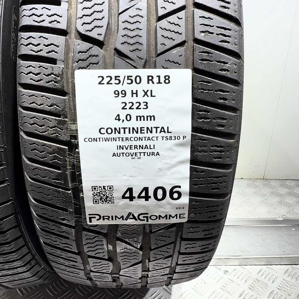 Gomme Usate 225 50 R18 99H XL Continental Contiwintercontact TS830 P Invernali - immagine 3