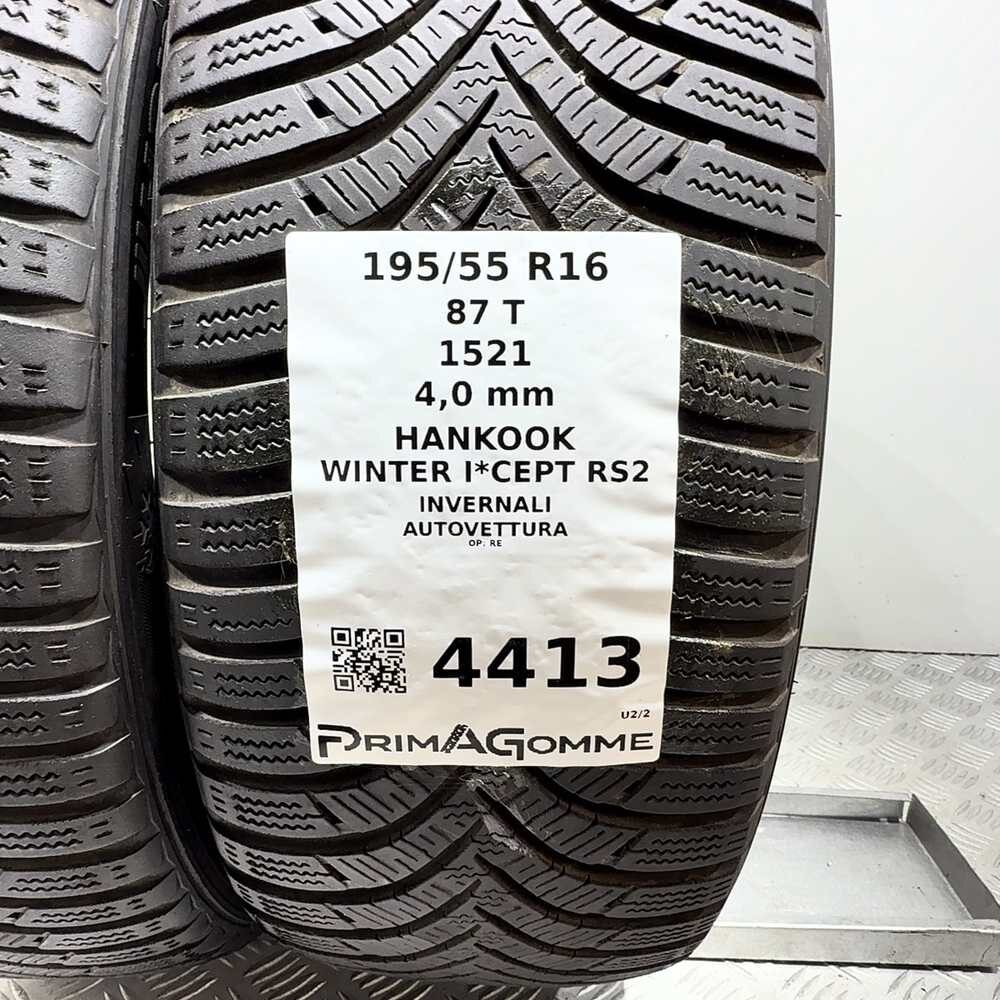 Gomme Usate 195 55 R16 87T Hankook Winter I*Cept RS2 Invernali - immagine 3