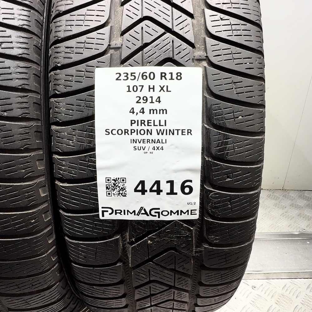 Gomme Usate 235 60 R18 107H XL Pirelli Scorpion Winter Invernali - immagine 3