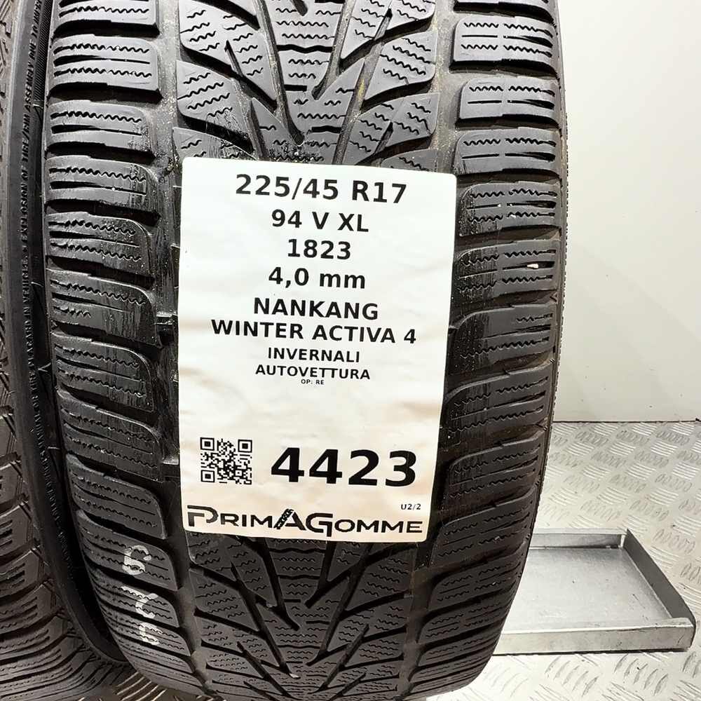 Gomme Usate 225 45 R17 94V XL Nankang Winter Activa 4 Invernali - immagine 3