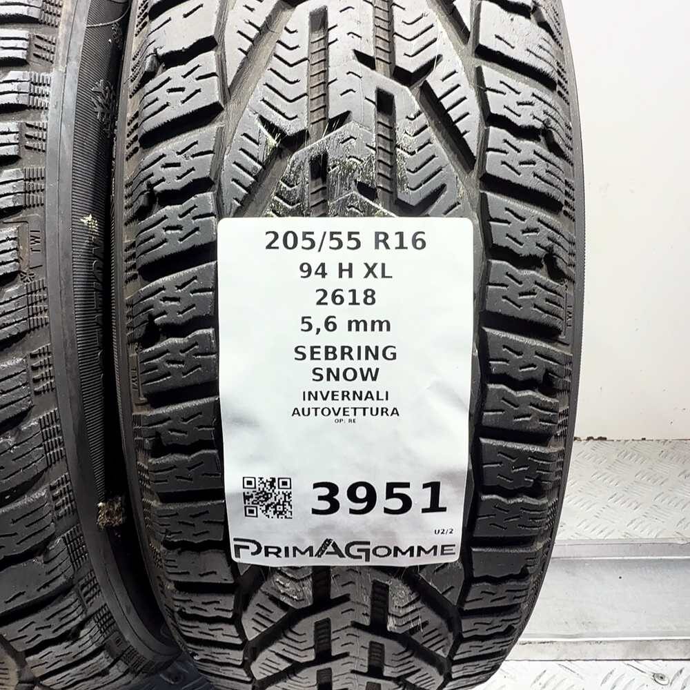 Gomme Usate 205 55 R16 94H XL Sebring Snow 80% Invernali - immagine 3