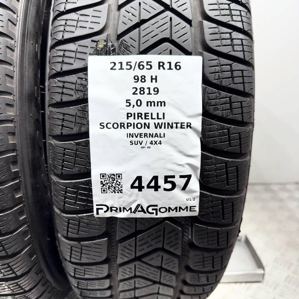 Gomme Usate 215 65 R16 98H Pirelli Scorpion Winter 71% Invernali - immagine 3