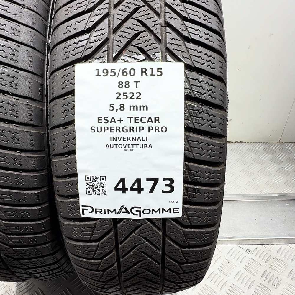 Gomme Usate 195 60 R15 88T Esa+ Tecar Supergrip Pro 83% Invernali - immagine 3