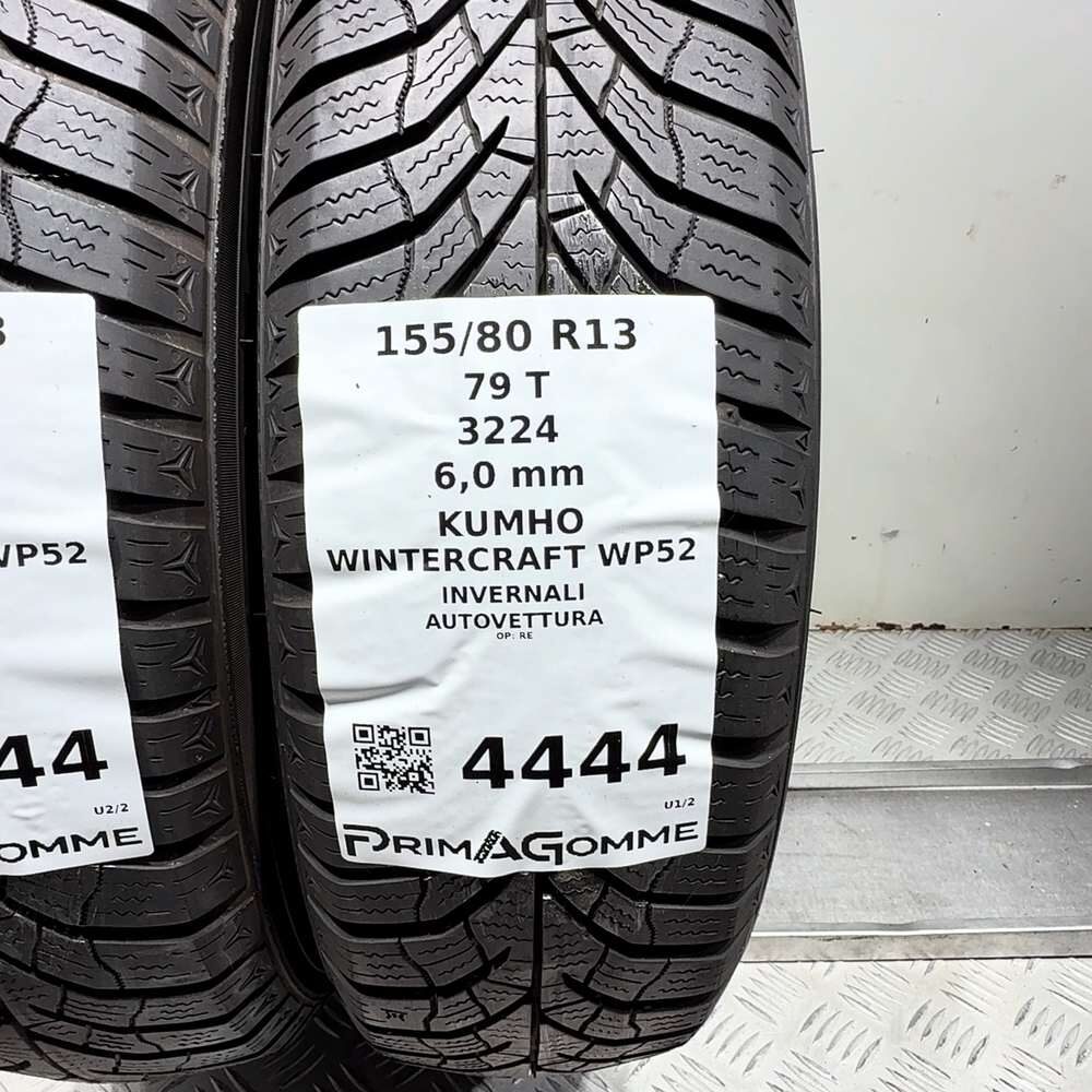 Gomme Usate 155 80 R13 79T Kumho Wintercraft WP52 86% Invernali - immagine 3