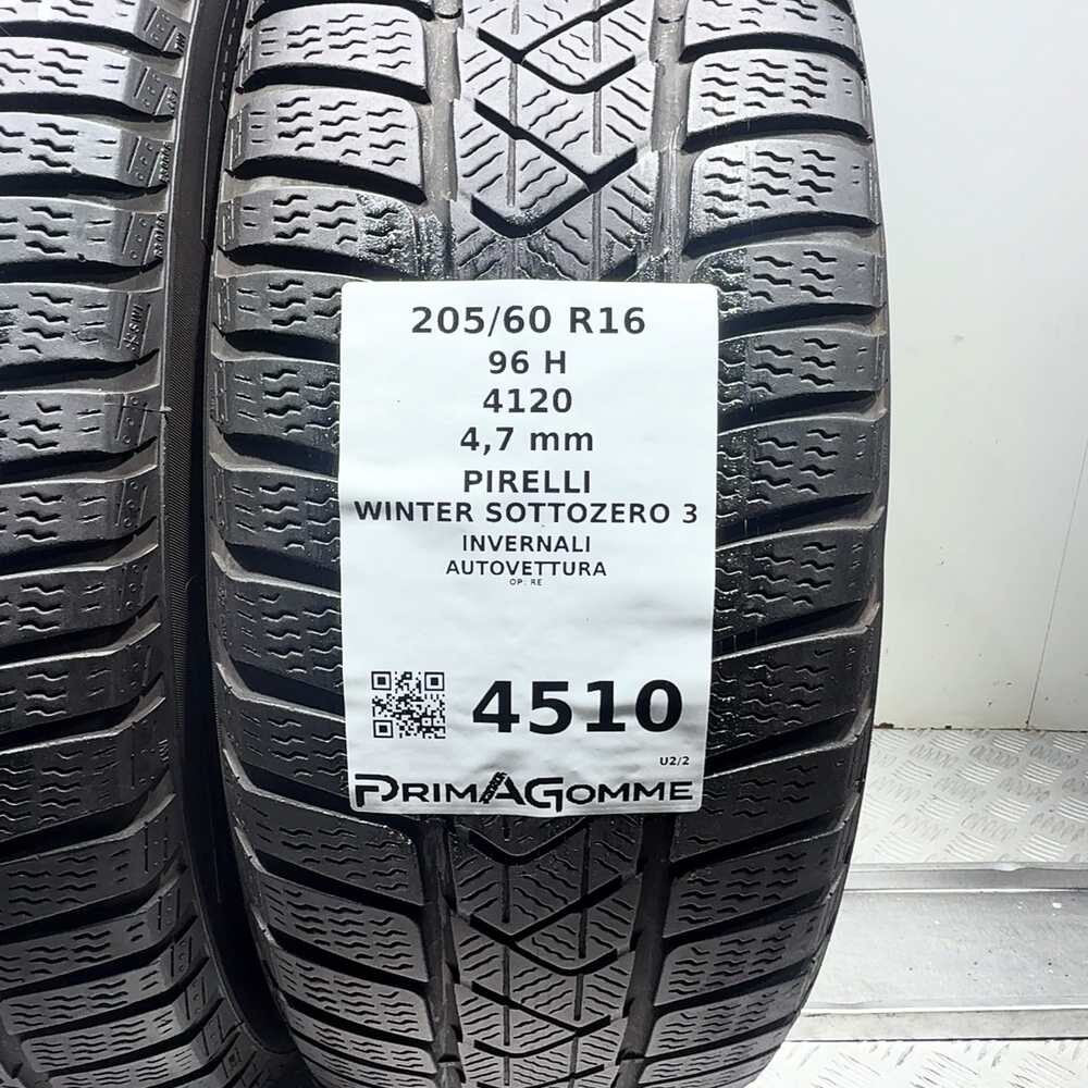 Gomme Usate 205 60 R16 96H Pirelli Winter Sottozero 3 Invernali - immagine 3