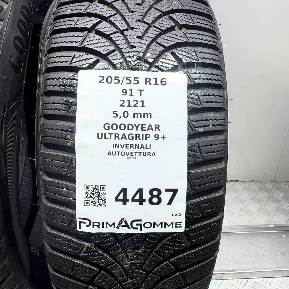 Gomme Usate 205 55 R16 91T Goodyear Ultragrip 9+ 71% Invernali - immagine 3