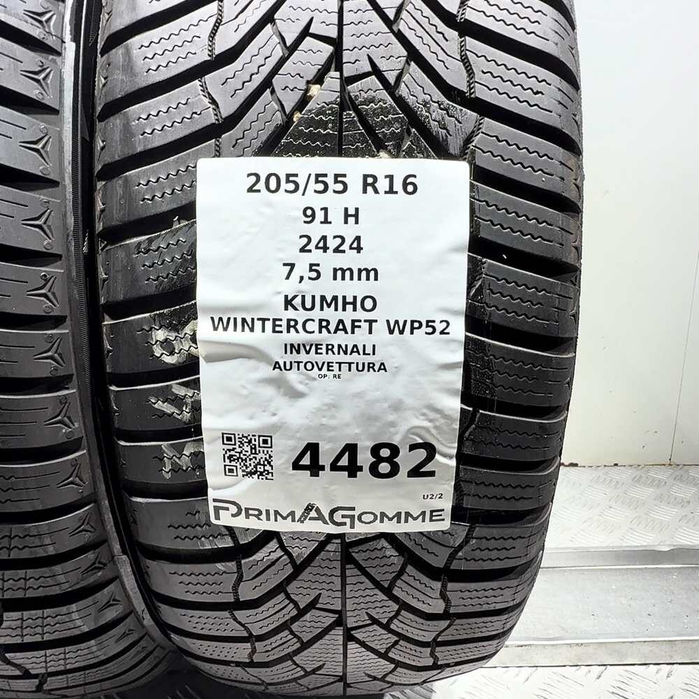 Gomme Usate 205 55 R16 91H Kumho Wintercraft WP52 98% Invernali - immagine 3