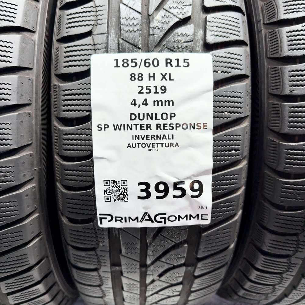 Gomme Usate 185 60 R15 88H XL Dunlop SP Winter Response Invernali - immagine 3