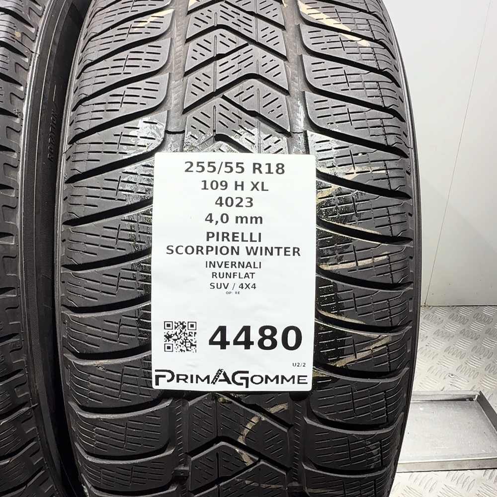 Gomme Usate 255 55 R18 109H XL Pirelli Scorpion Winter RunFlat Invernali - immagine 3