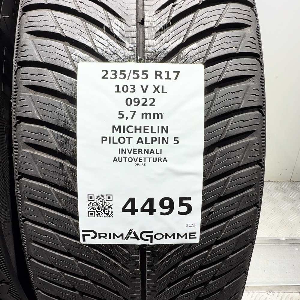 Gomme Usate 235 55 R17 103V XL Michelin Pilot Alpin 5 81% Invernali - immagine 3