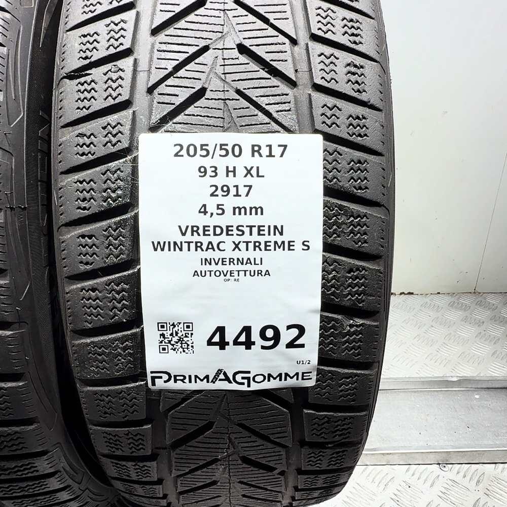 Gomme Usate 205 50 R17 93H XL Vredestein Wintrac Xtreme S Invernali - immagine 3