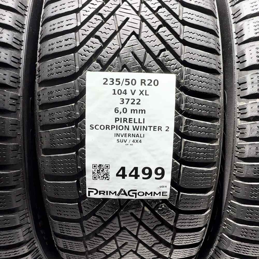 Gomme Usate 235 50 R20 104V XL Pirelli Scorpion Winter 2 86% Invernali - immagine 3