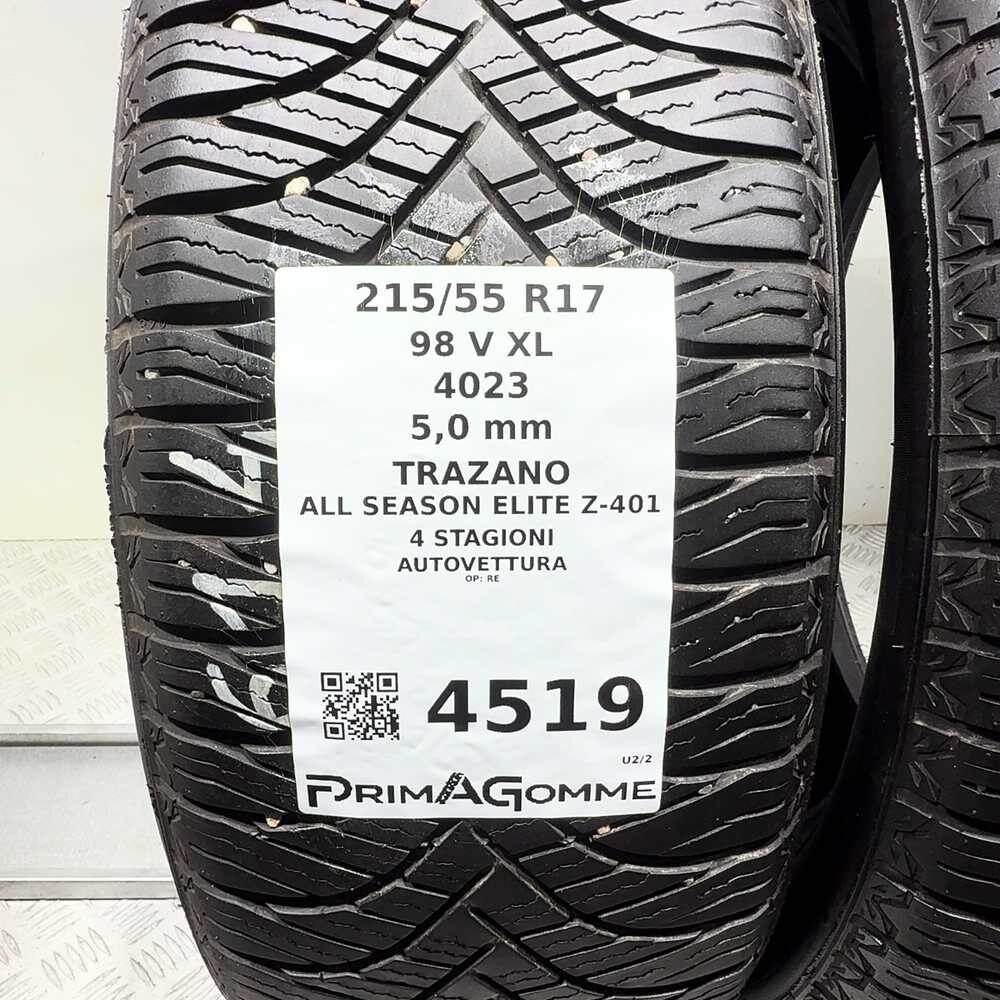 Gomme Usate 215 55 R17 98V XL Trazano All Season Elite Z-401 71% 4 Stagioni - immagine 3