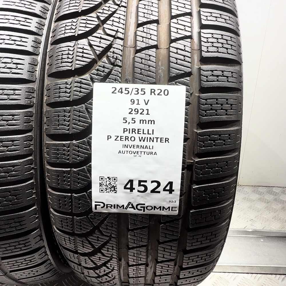 Gomme Usate 245 35 R20 91V Pirelli P Zero Winter 79% Invernali - immagine 3
