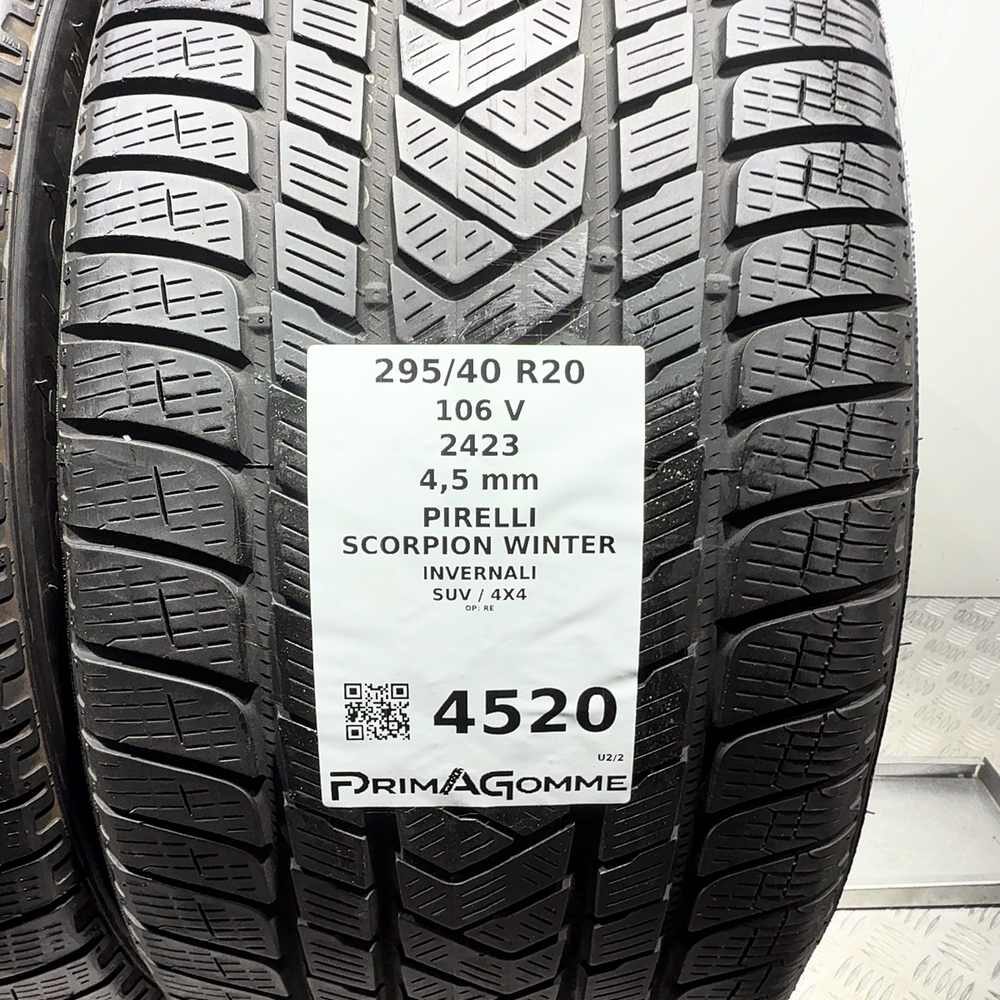 Gomme Usate 295 40 R20 106V Pirelli Scorpion Winter Invernali - immagine 3