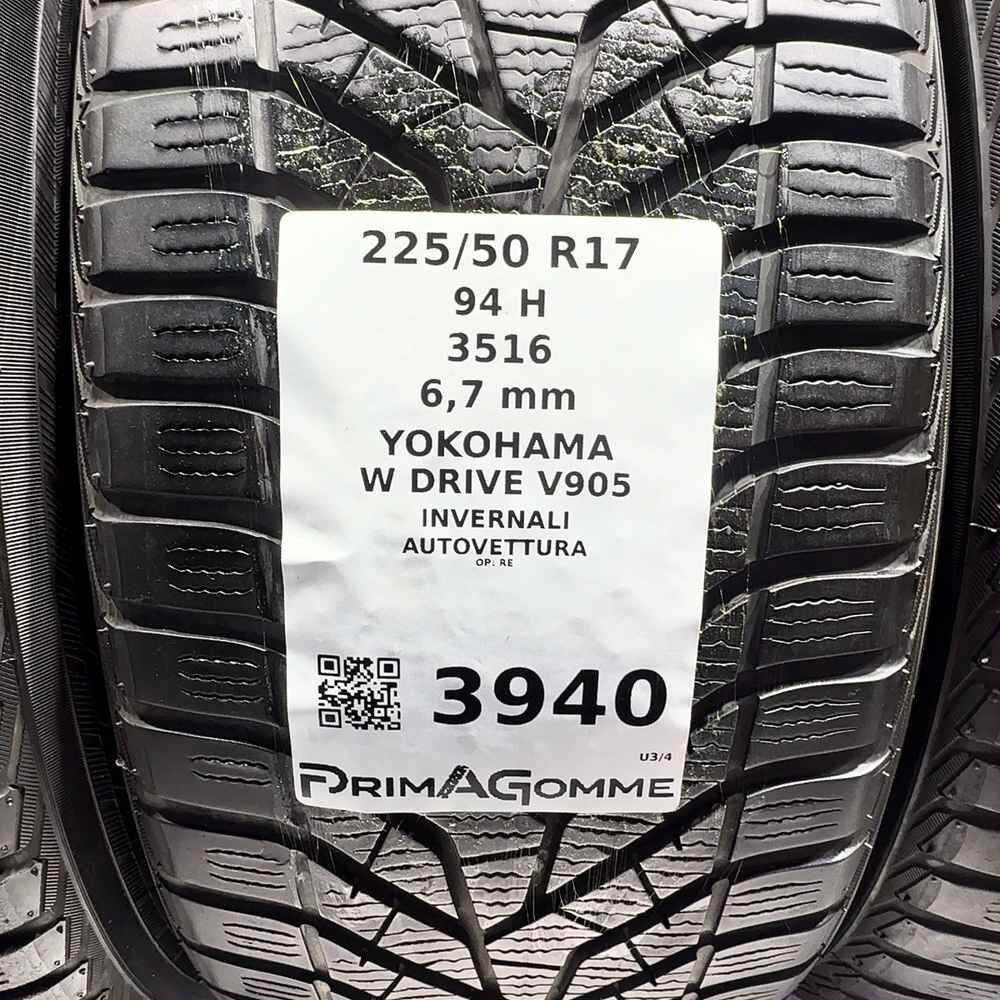 Gomme Usate 225 50 R17 94H Yokohama W Drive V905 96% Invernali - immagine 3