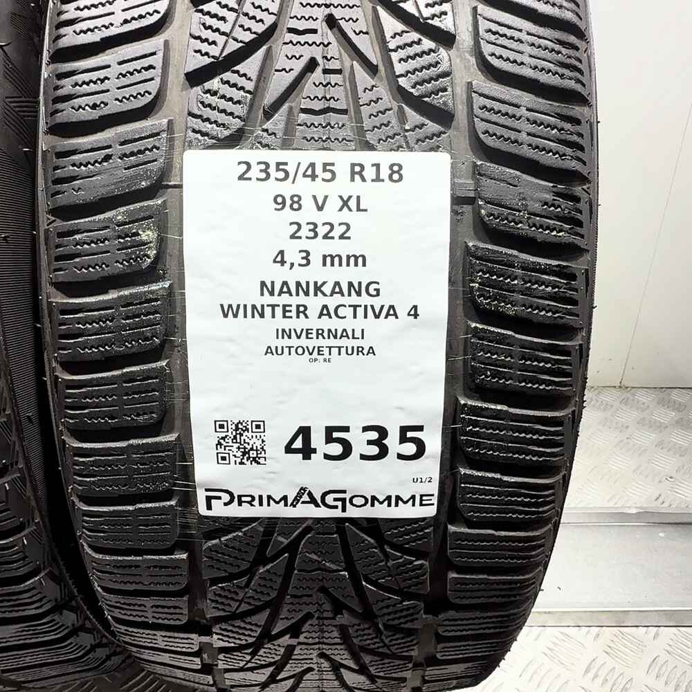Gomme Usate 235 45 R18 98V XL Nankang Winter Activa 4 Invernali - immagine 3