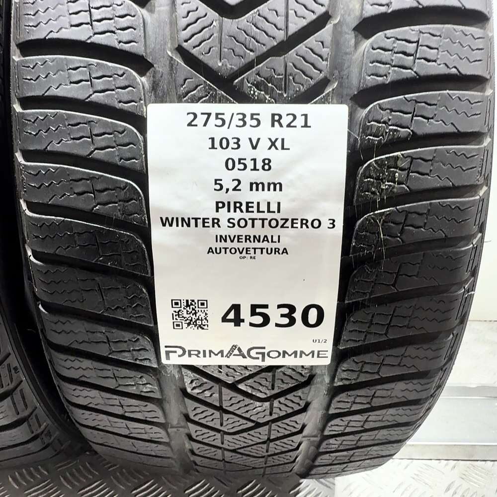 Gomme Usate 275 35 R21 103V XL Pirelli Winter Sottozero 3 74% Invernali - immagine 3