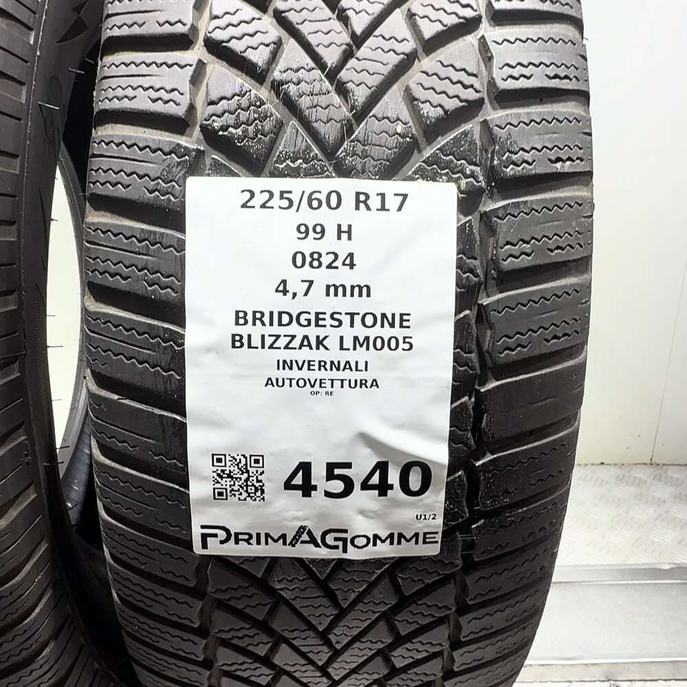 Gomme Usate 225 60 R17 99H Bridgestone Blizzak LM005 Invernali - immagine 3