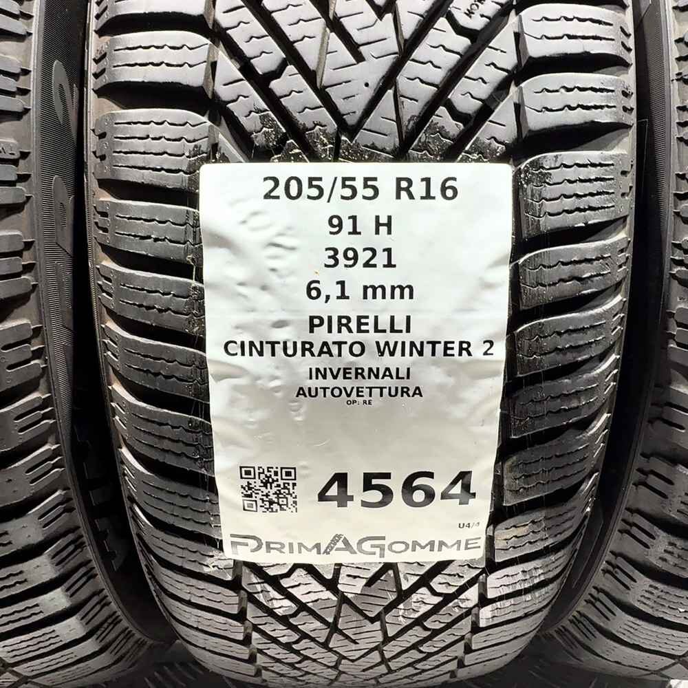 Gomme Usate 205 55 R16 91H Pirelli Cinturato Winter 2 87% Invernali - immagine 3