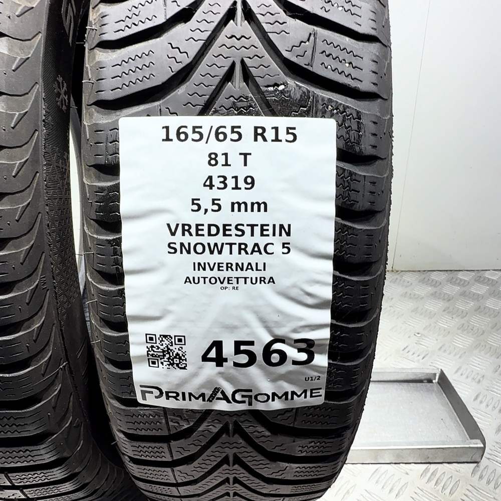 Gomme Usate 165 65 R15 81T Vredestein Snowtrac 5 79% Invernali - immagine 3