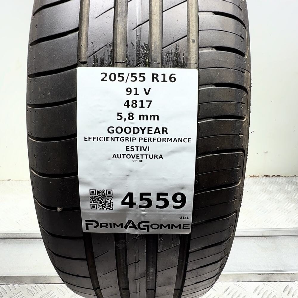 Gomma Usata 205 55 R16 91V Goodyear Efficientgrip Performance 83% Estivo - immagine 3