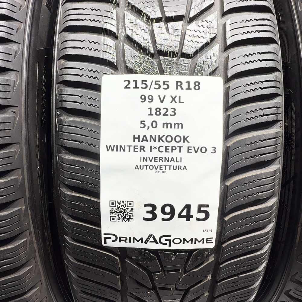 Gomme Usate 215 55 R18 XL 99V Hankook Winter I*Cept Evo 3 71% Invernali - immagine 3