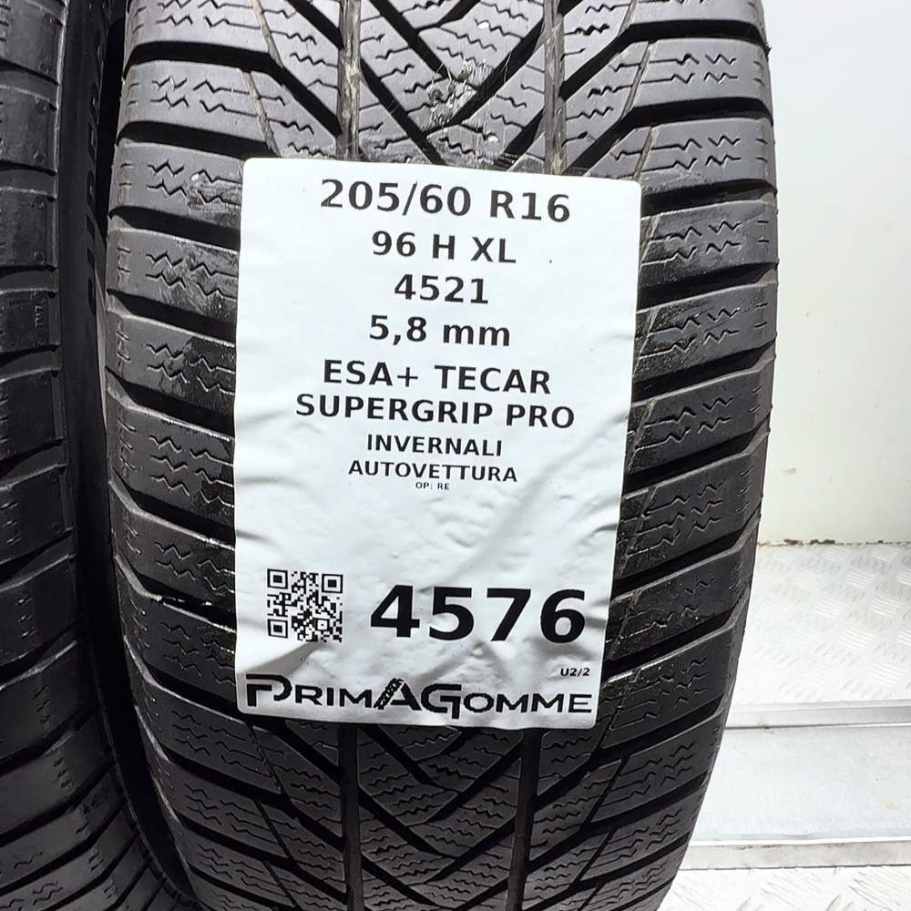 Gomme Usate 205 60 R16 96H XL Esa+ Tecar Supergrip Pro 83% Invernali - immagine 3