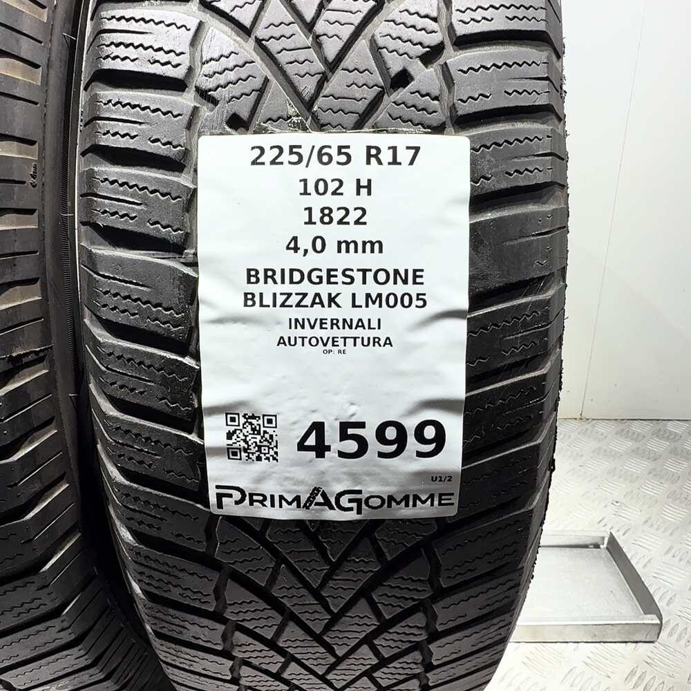 Gomme Usate 225 65 R17 102H Bridgestone Blizzak LM005 Invernali - immagine 3