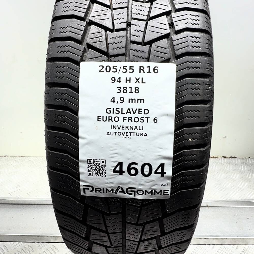 Gomma Usata 205 55 R16 94H XL Gislaved Euro Frost 6 Invernale - immagine 3