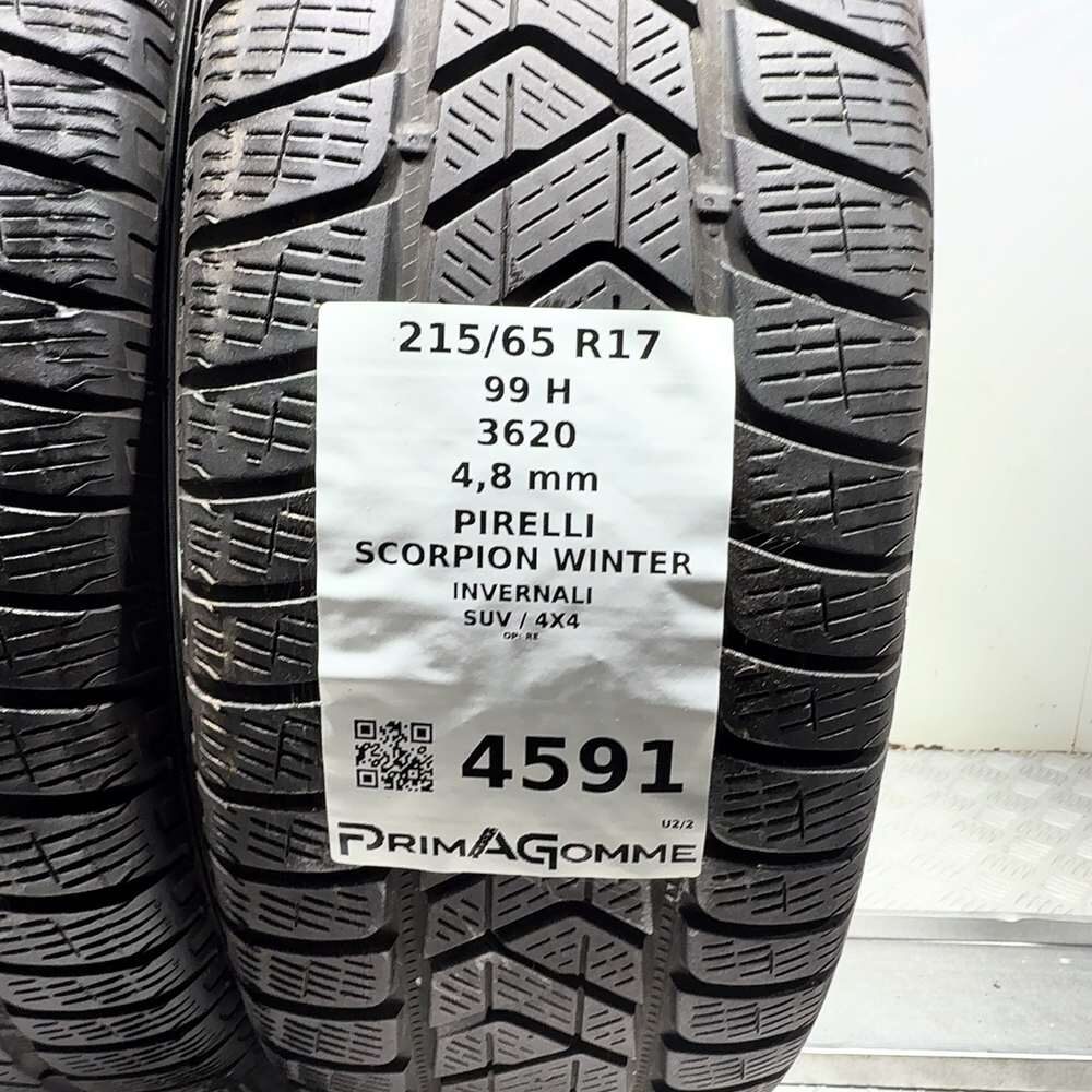 Gomme Usate 215 65 R17 99H Pirelli Scorpion Winter Invernali - immagine 3