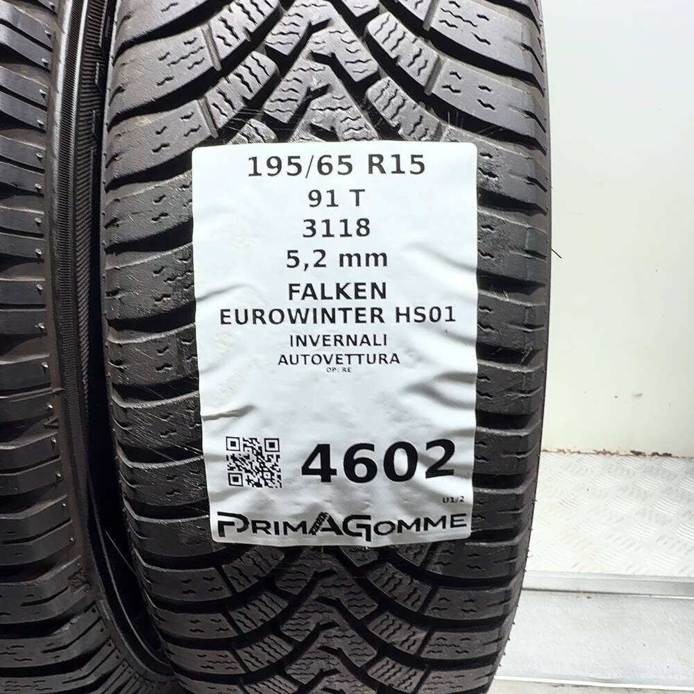 Gomme Usate 195 65 R15 91T Falken Eurowinter HS01 74% Invernali - immagine 3