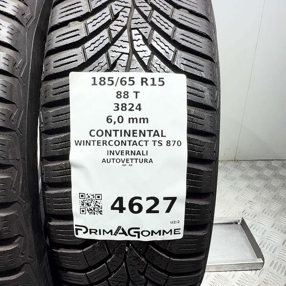 Gomme Usate 185 65 R15 88T Continental Wintercontact TS 870 86% Invernali - immagine 3