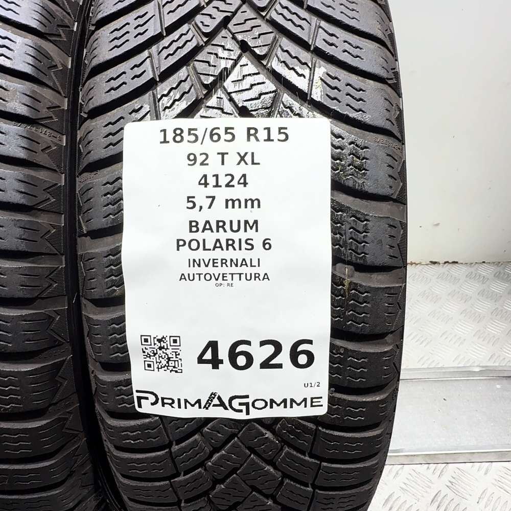 Gomme Usate 185 65 R15 XL 92T XL Barum Polaris 6 81% Invernali - immagine 3