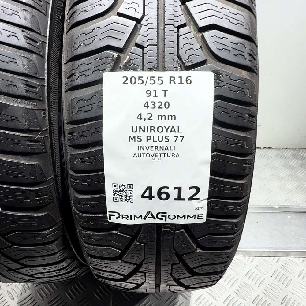 Gomme Usate 205 55 R16 91T Uniroyal MS Plus 77 Invernali - immagine 3