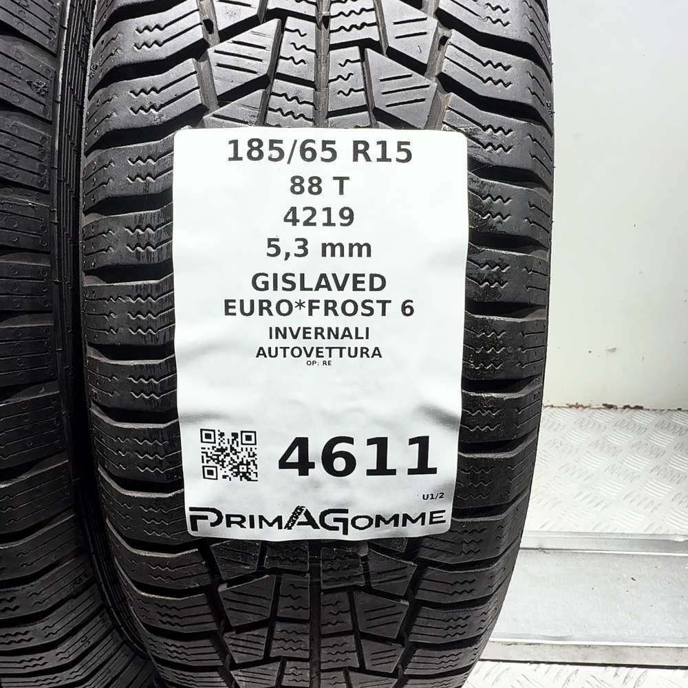 Gomme Usate 185 65 R15 88T Gislaved Euro*Frost 6 76% Invernali - immagine 3