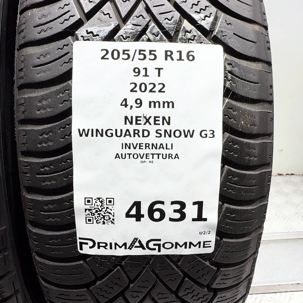 Gomme Usate 205 55 R16 91T Nexen Winguard Snow G3 Invernali - immagine 3