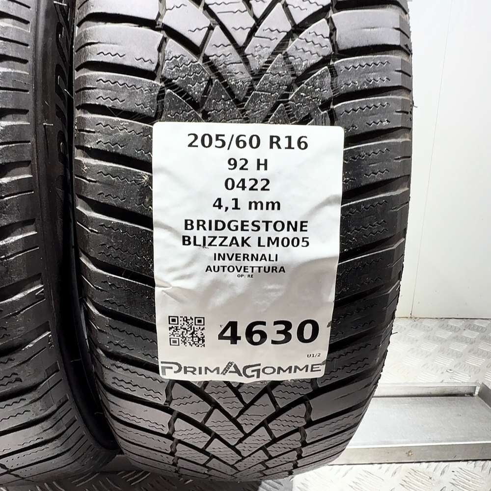 Gomme Usate 205 60 R16 92H Bridgestone Blizzak LM005 Invernali - immagine 3