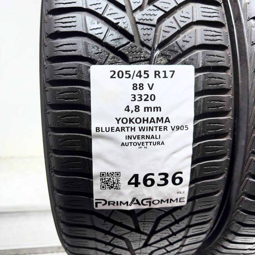Gomme Usate 205 45 R17 88V Yokohama Bluearth Winter V905 Invernali - immagine 3