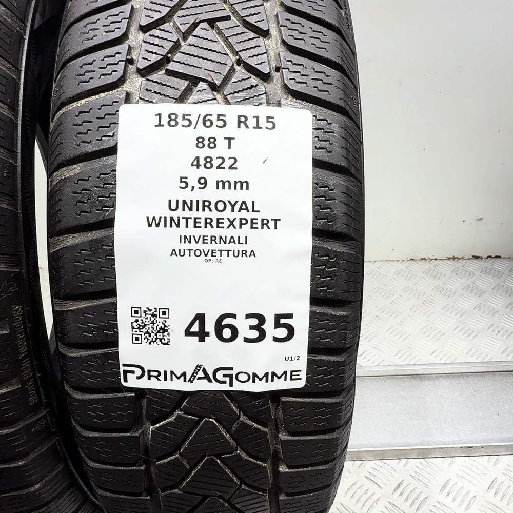 Gomme Usate 185 65 R15 88T Uniroyal Winterexpert 84% Invernali - immagine 3